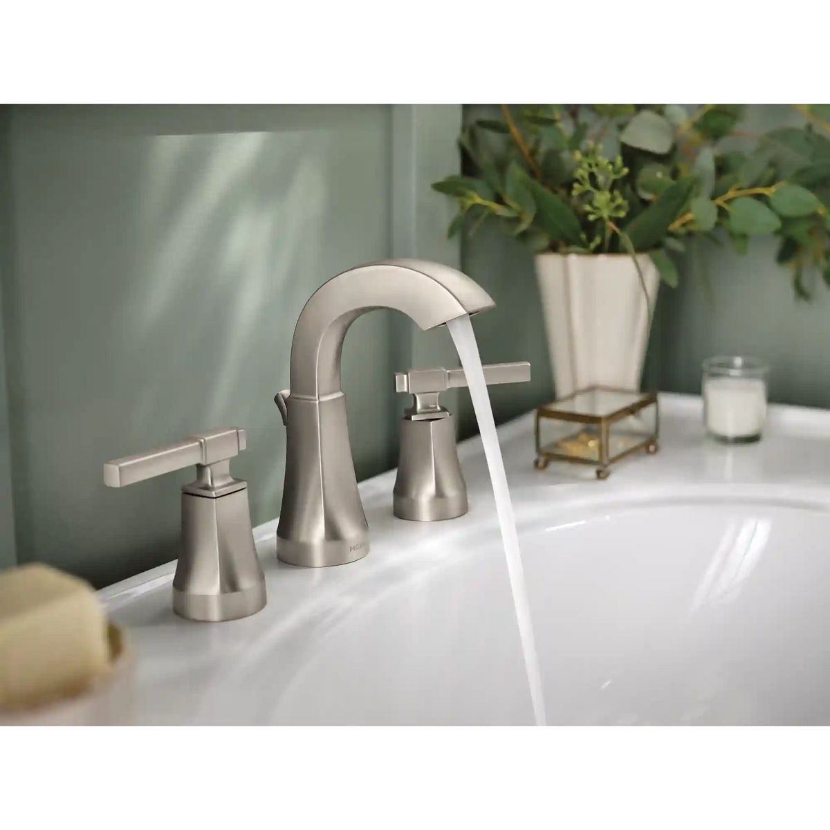 Ayda Two-Handle High Arc Bathroom Faucet