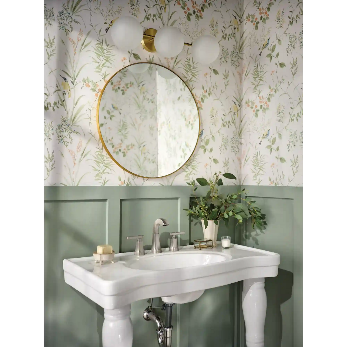 Ayda Two-Handle High Arc Bathroom Faucet