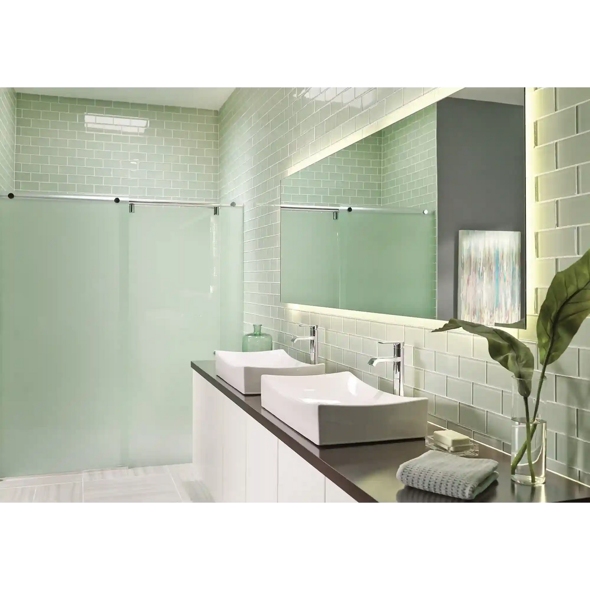 Genta Chrome one-handle bathroom faucet