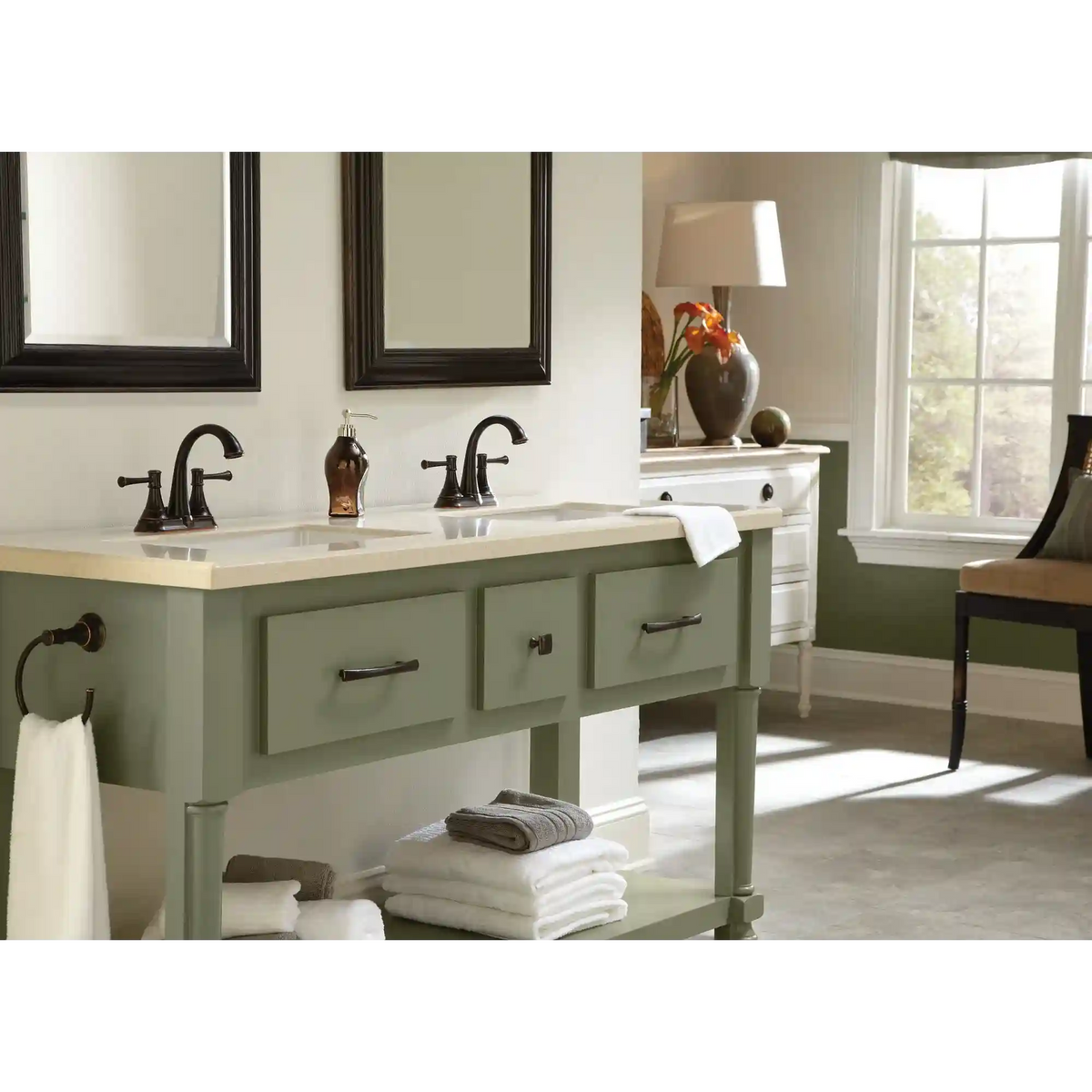 Ashville Two-Handle High Arc Bathroom Faucet