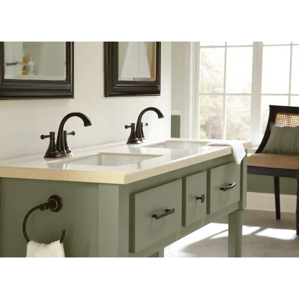 Ashville Two-Handle High Arc Bathroom Faucet