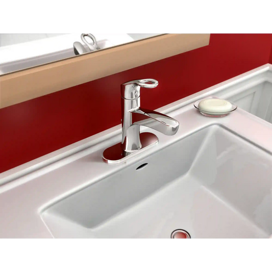 Kleo Chrome one-handle low arc bathroom faucet