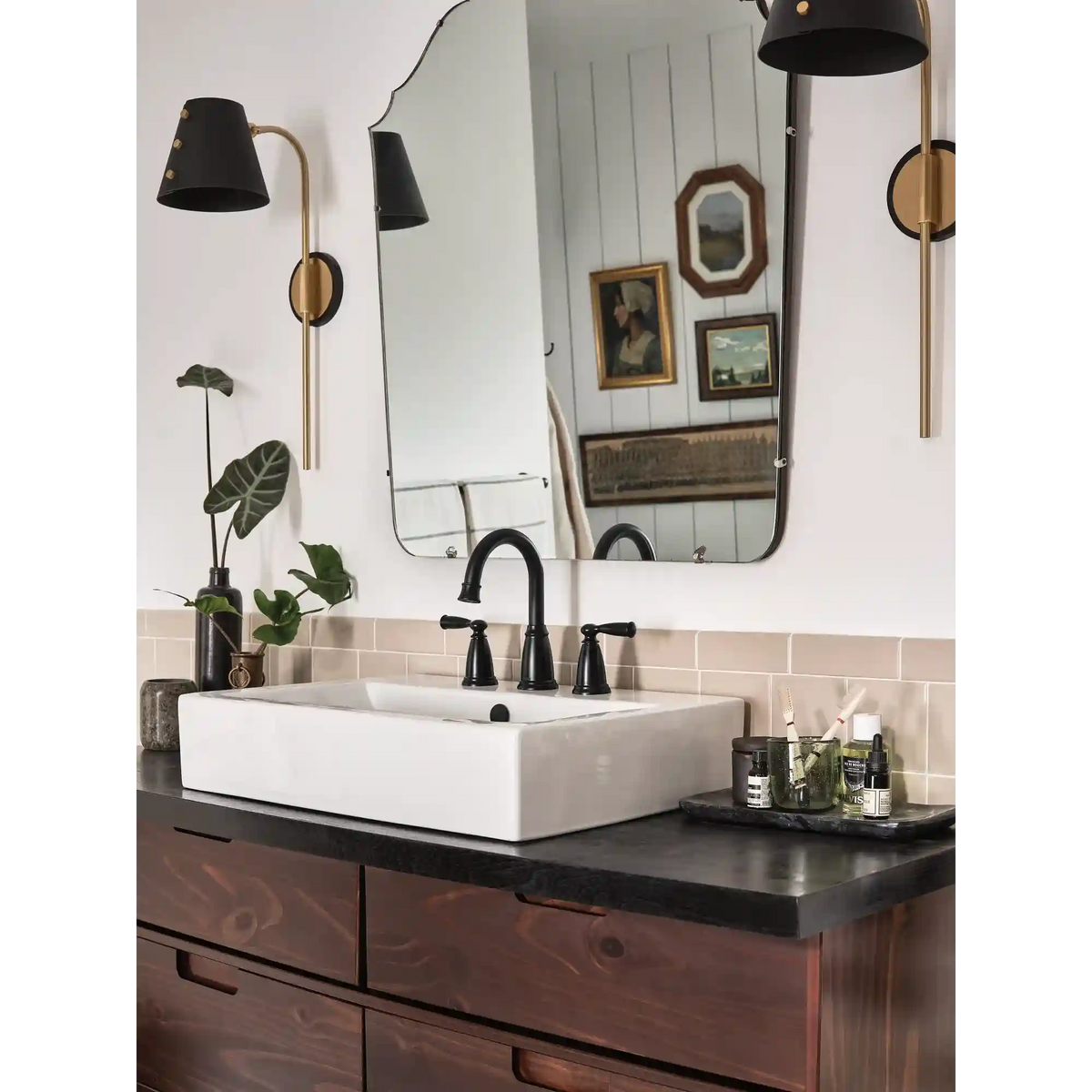 Banbury Two-Handle High Arc Bathroom Faucet