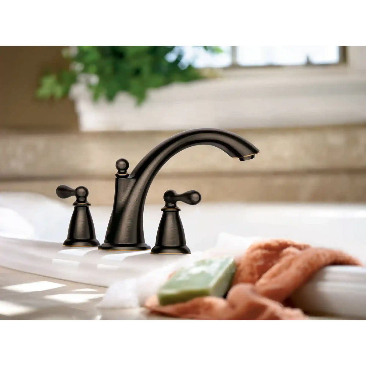Caldwell Two-Handle High Arc Roman Tub Faucet