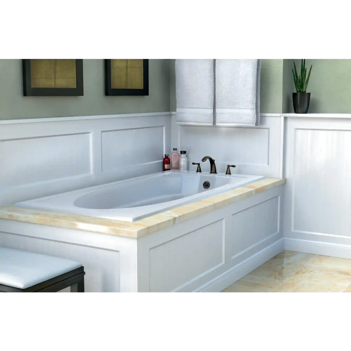 Caldwell Two-Handle High Arc Roman Tub Faucet