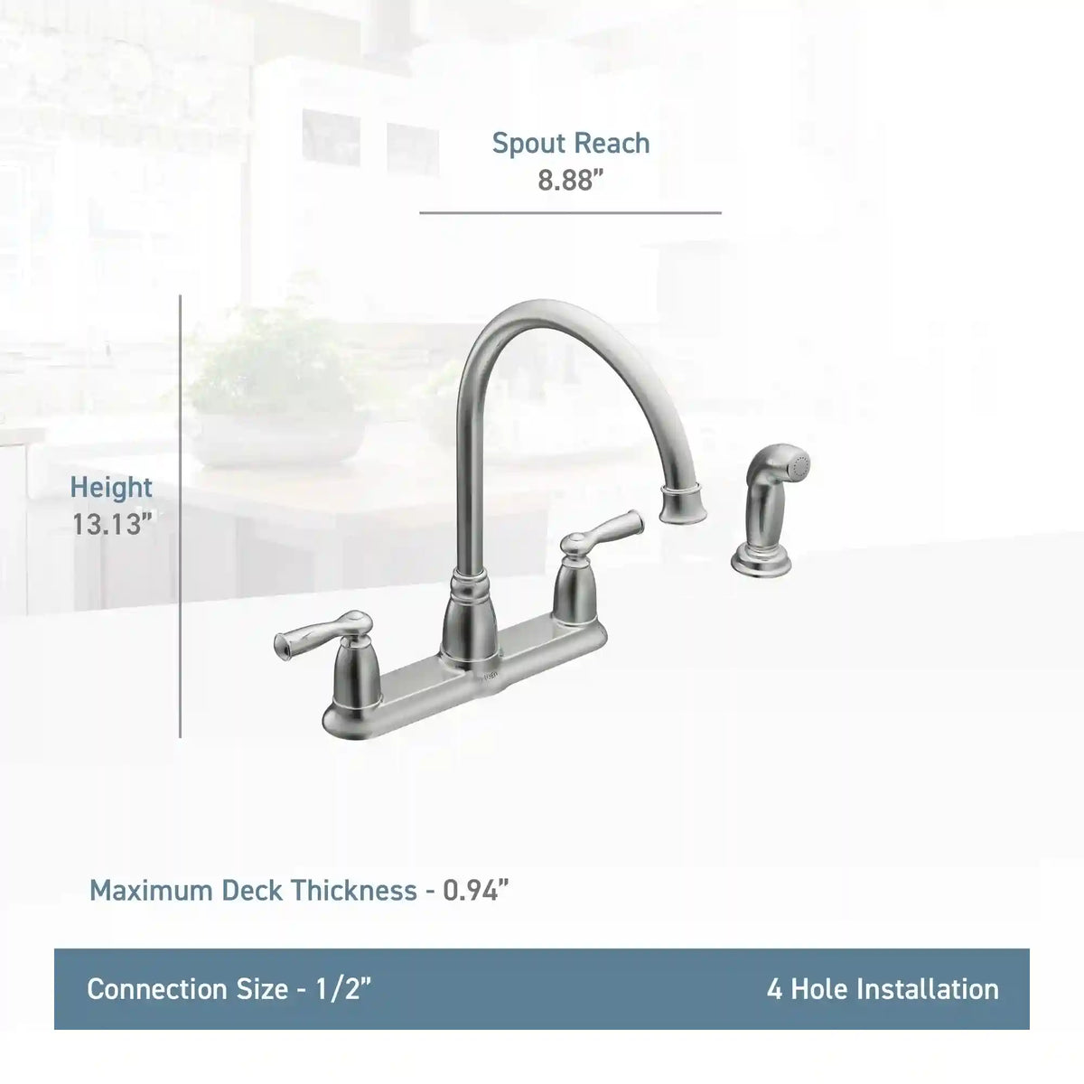 Banbury Two-Handle High Arc Kitchen Faucet