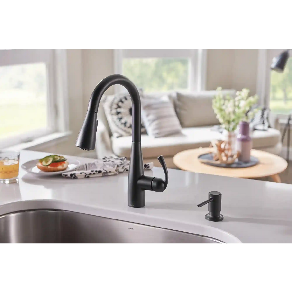 Essie One-Handle High Arc Pulldown Kitchen Faucet