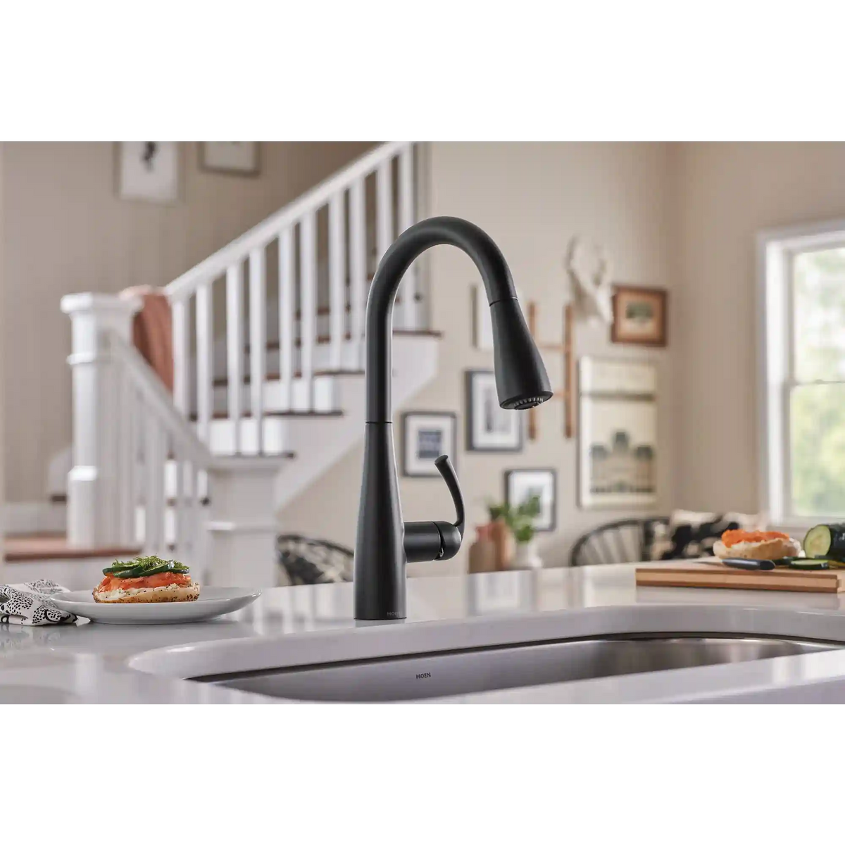 Essie One-Handle High Arc Pulldown Kitchen Faucet