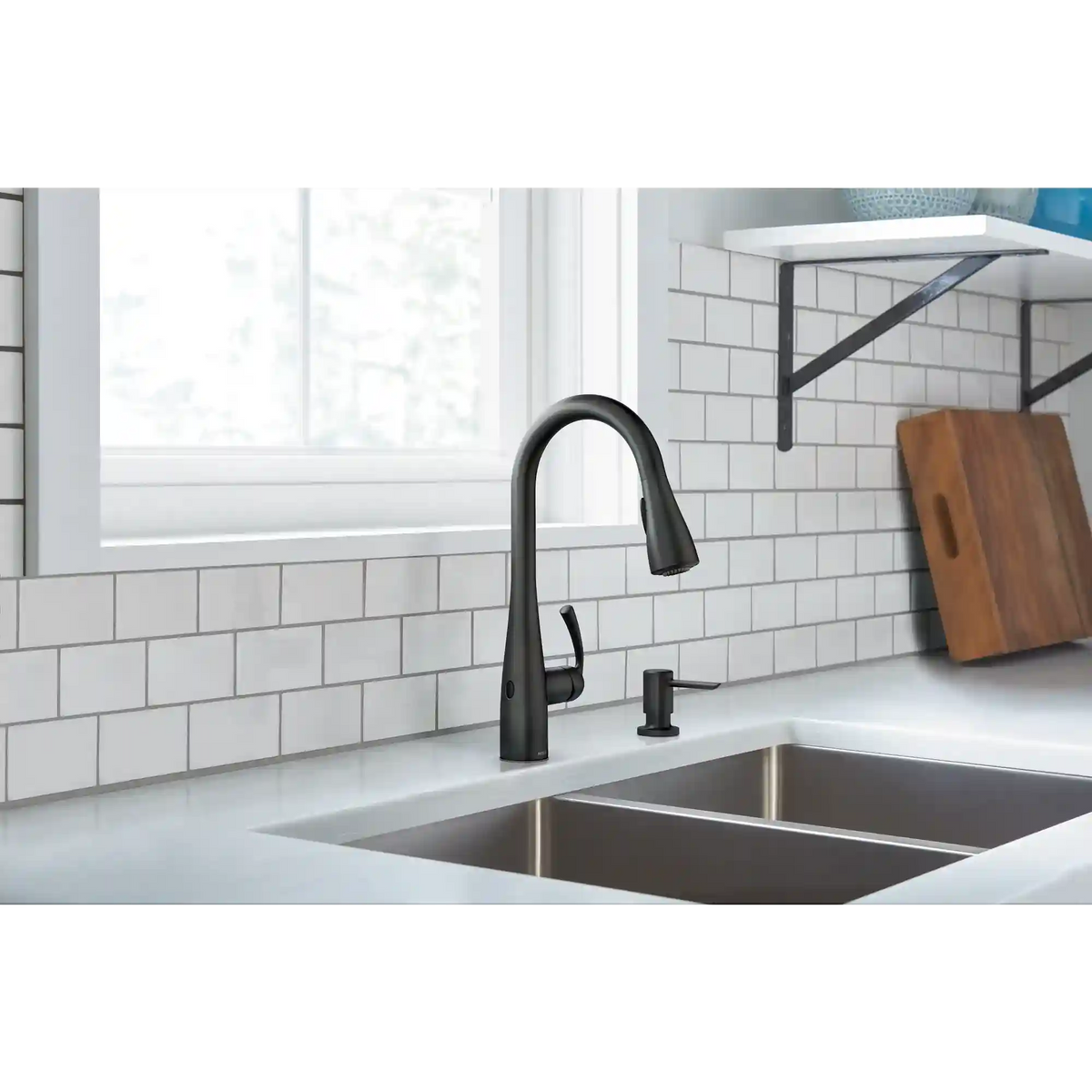 Essie MotionSense One-Handle High Arc Single Sensor Pulldown Kitchen Faucet