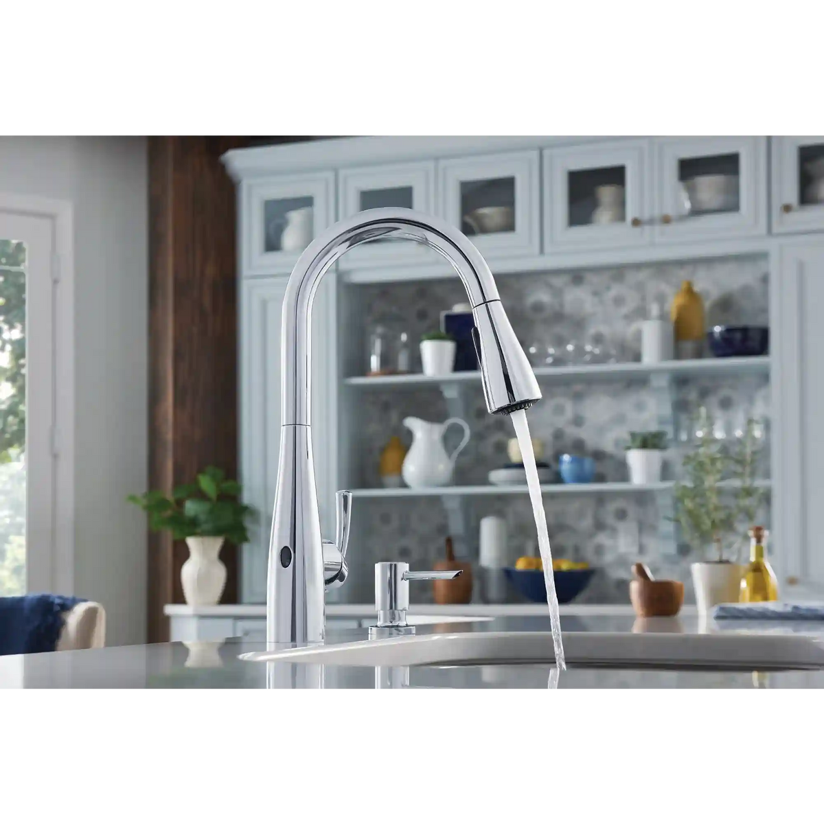 Essie MotionSense One-Handle High Arc Single Sensor Pulldown Kitchen Faucet