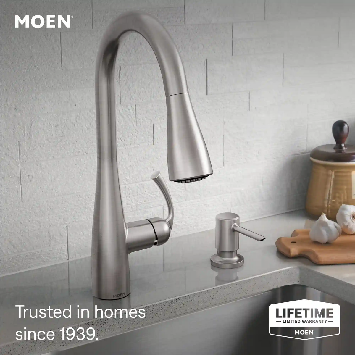 Essie One-Handle High Arc Pulldown Kitchen Faucet