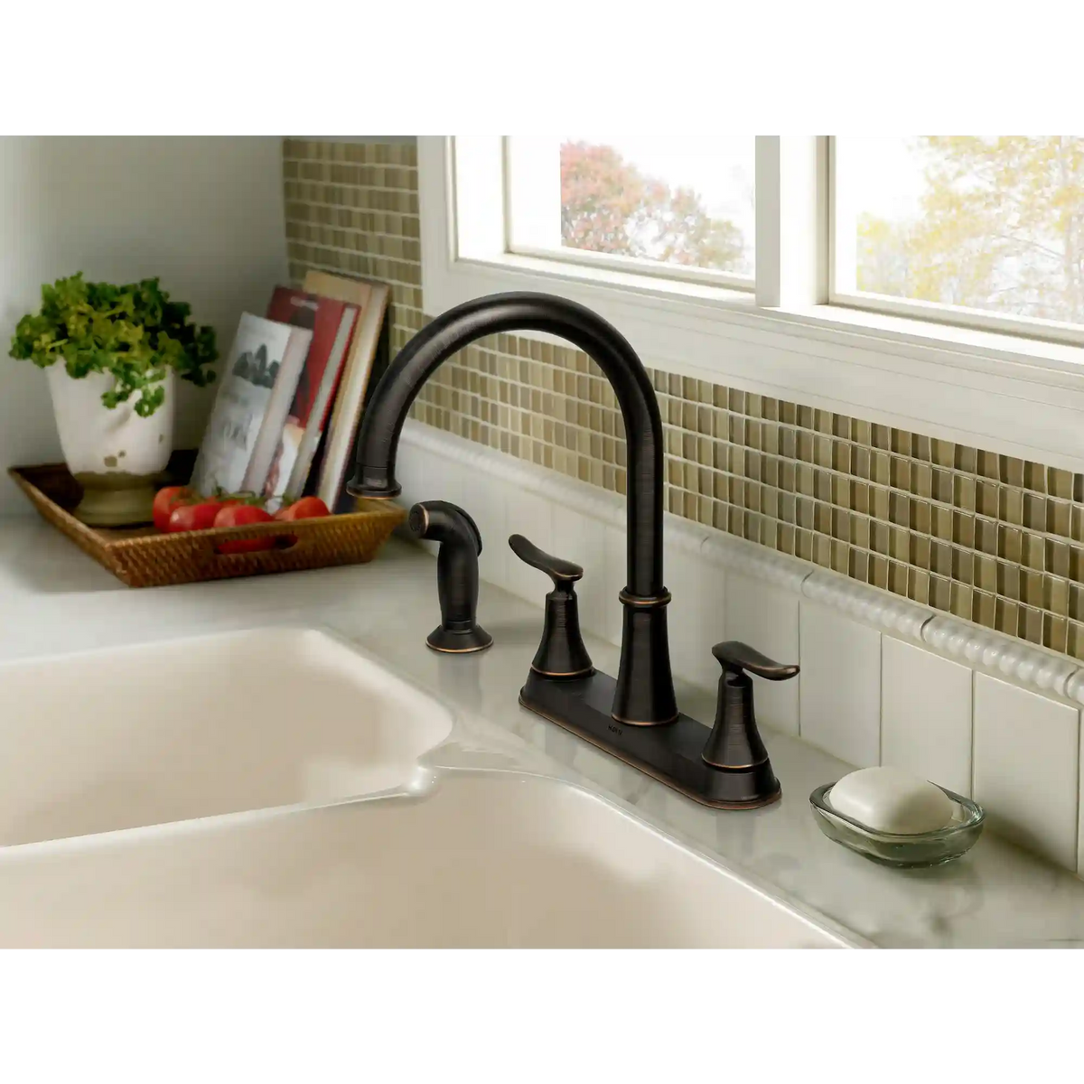 Solidad Two-Handle High Arc Kitchen Faucet