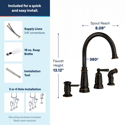 Edison One-Handle High Arc Kitchen Faucet