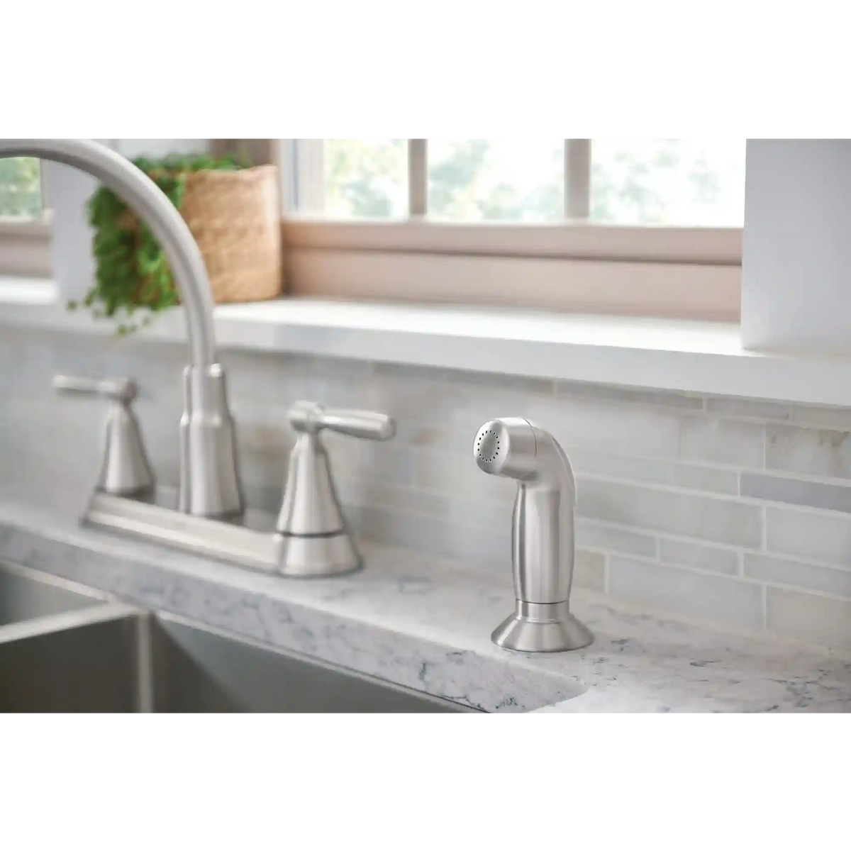 Hutchinson Two-Handle High Arc Kitchen Faucet