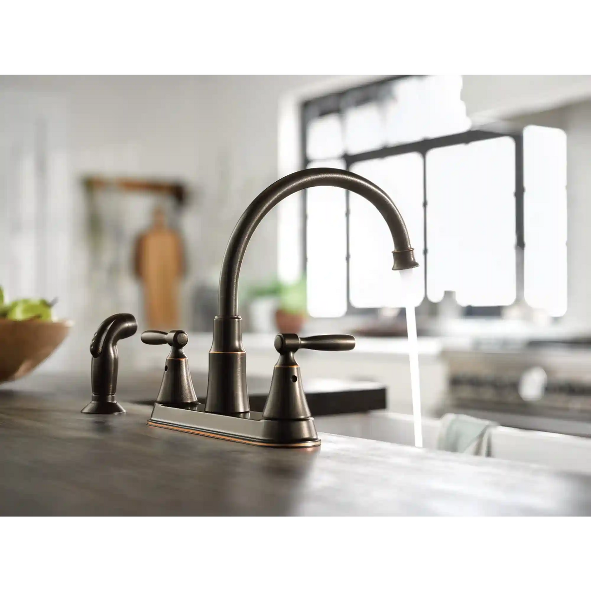 Hutchinson Two-Handle High Arc Kitchen Faucet