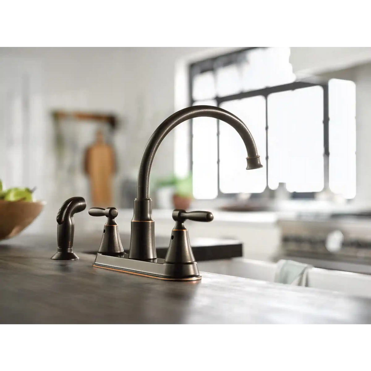 Hutchinson Two-Handle High Arc Kitchen Faucet