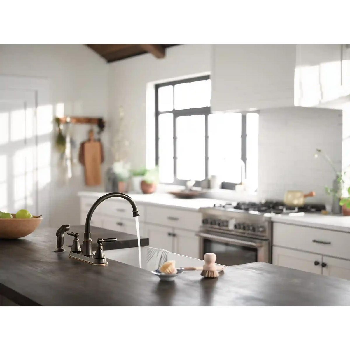 Hutchinson Two-Handle High Arc Kitchen Faucet