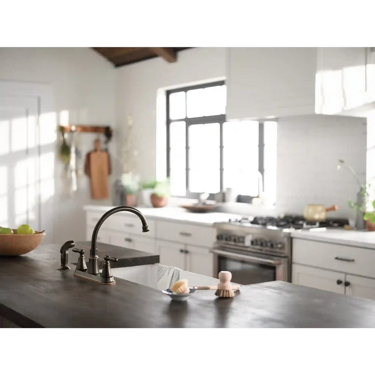Hutchinson Two-Handle High Arc Kitchen Faucet