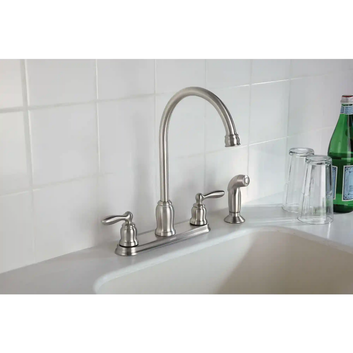 Caldwell Two-Handle High Arc Kitchen Faucet