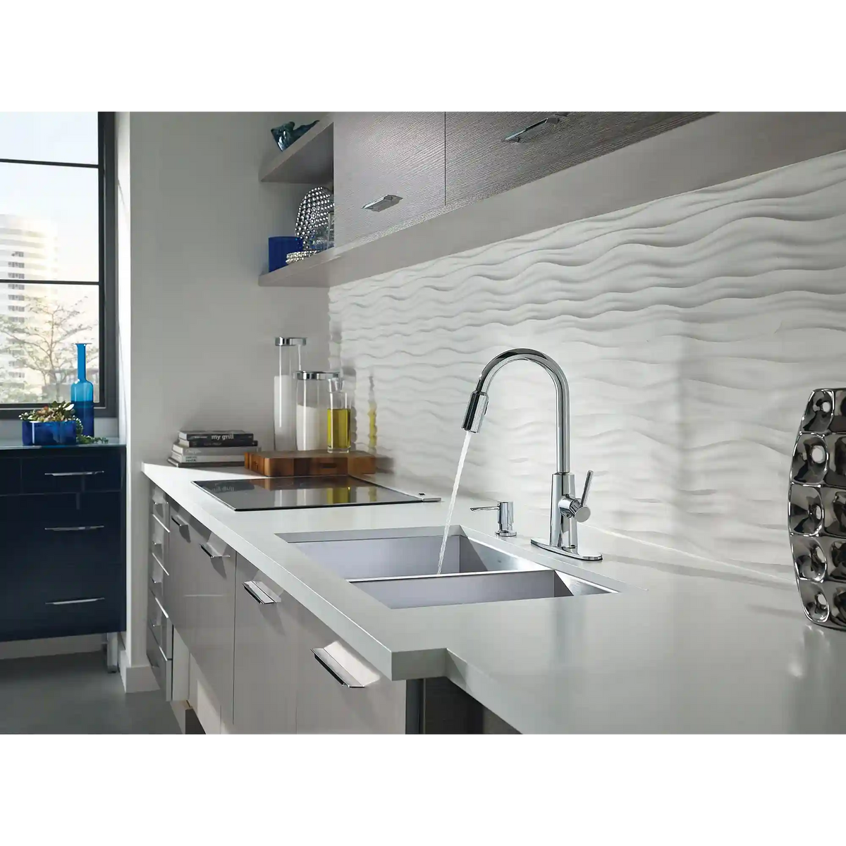Nori One-Handle High Arc Pulldown Kitchen Faucet
