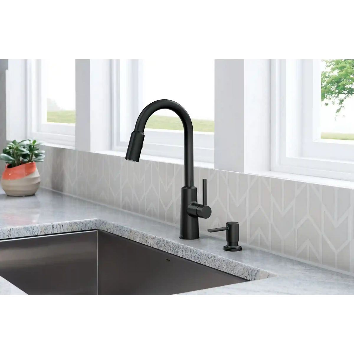Nori One-Handle High Arc Pulldown Kitchen Faucet