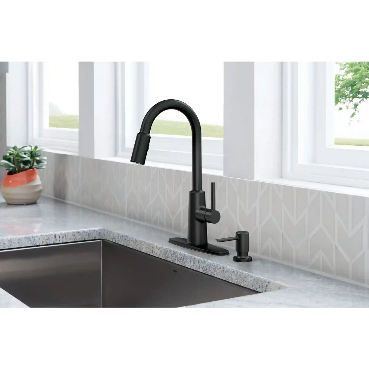 Nori One-Handle High Arc Pulldown Kitchen Faucet