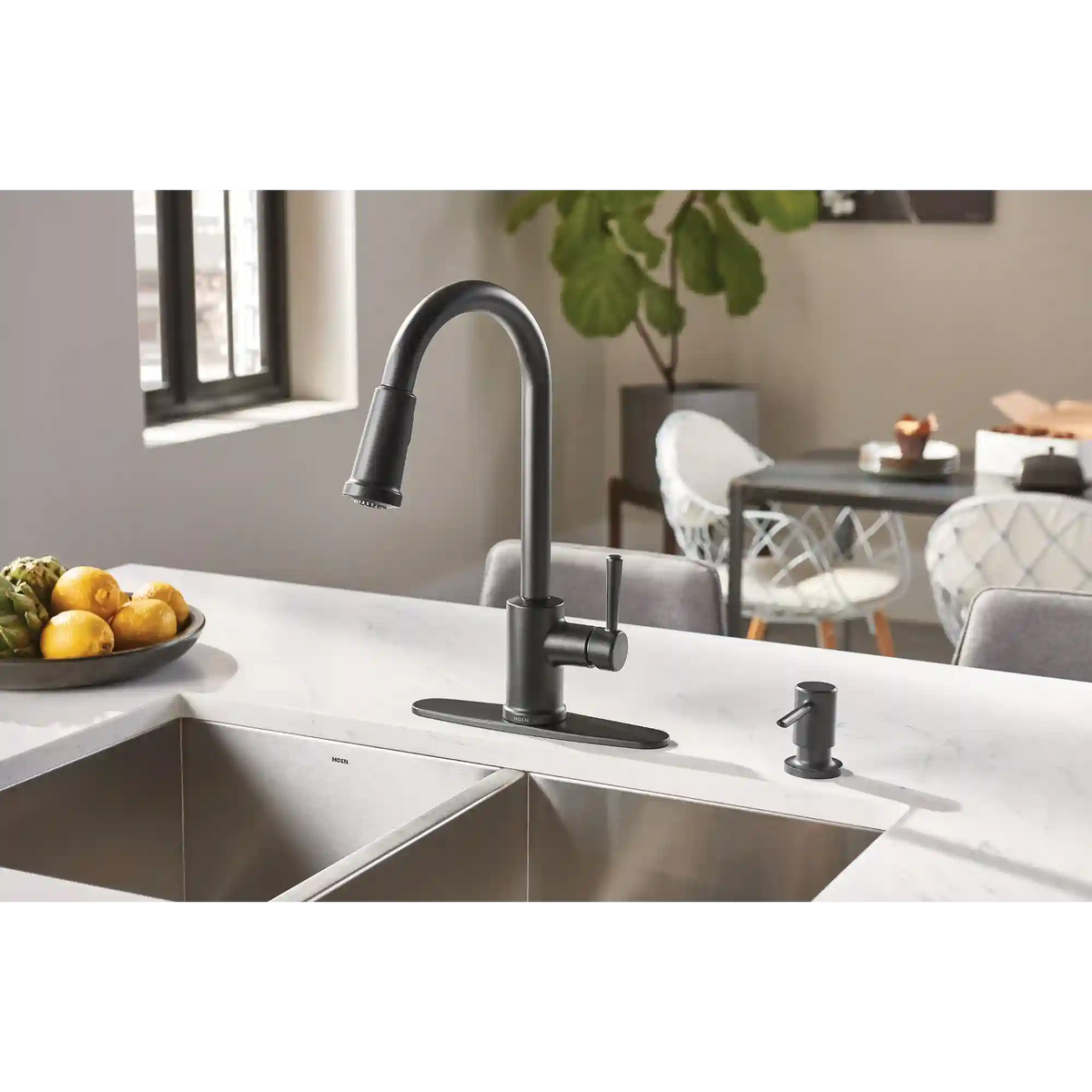 Indi One-Handle High Arc Pulldown Kitchen Faucet