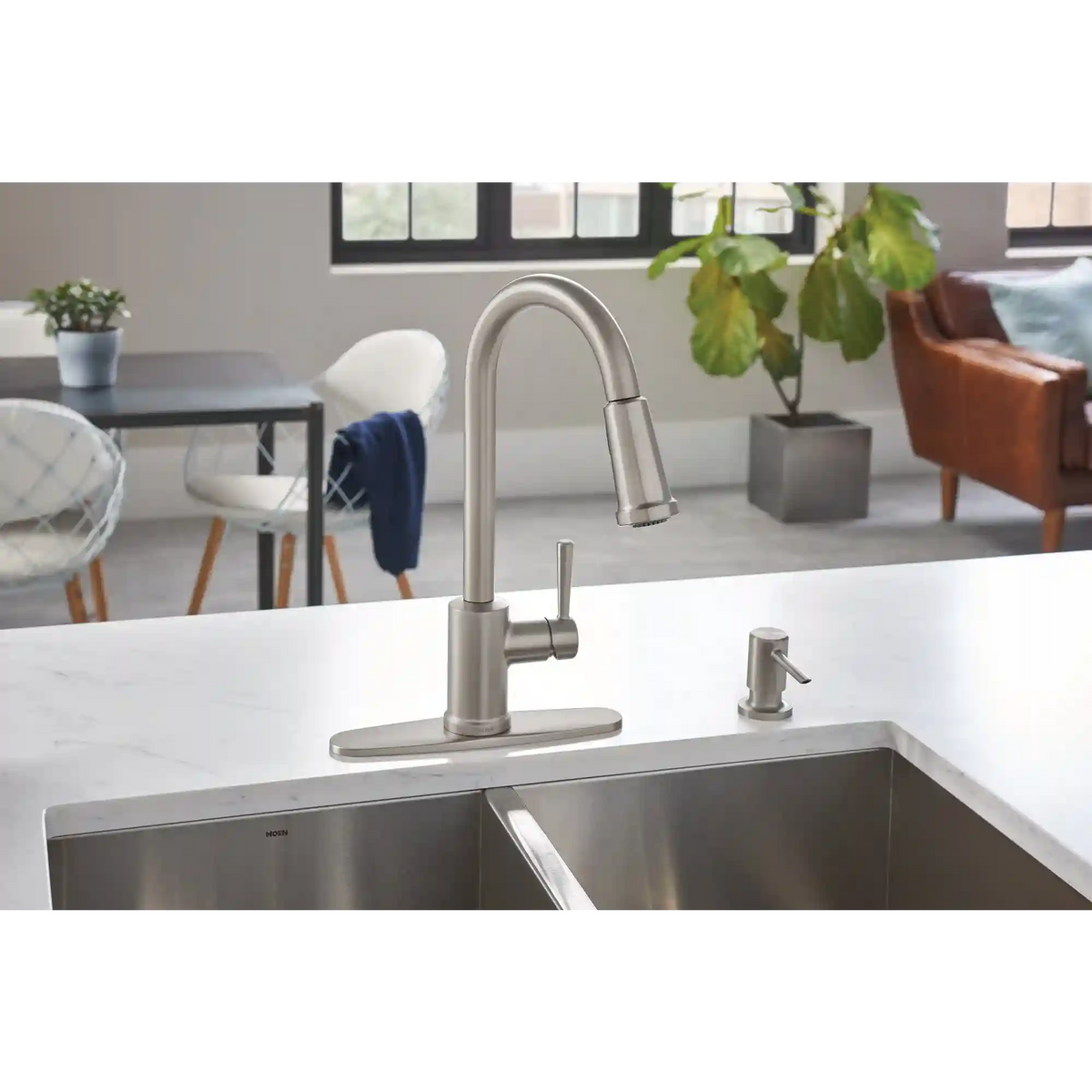 Indi One-Handle High Arc Pulldown Kitchen Faucet