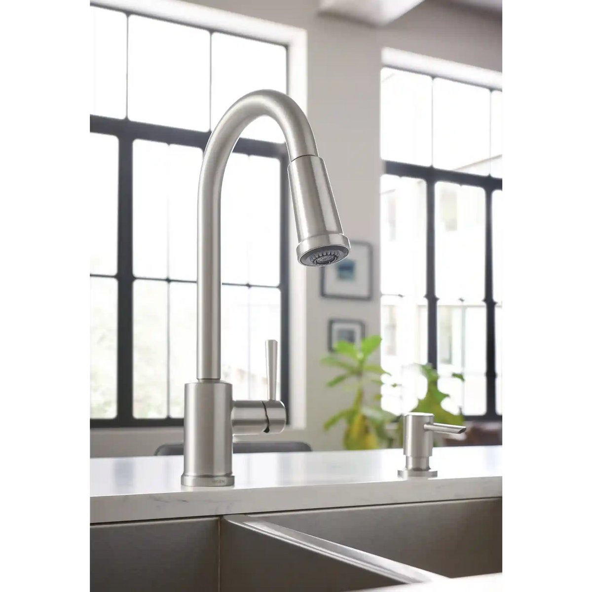 Indi One-Handle High Arc Pulldown Kitchen Faucet