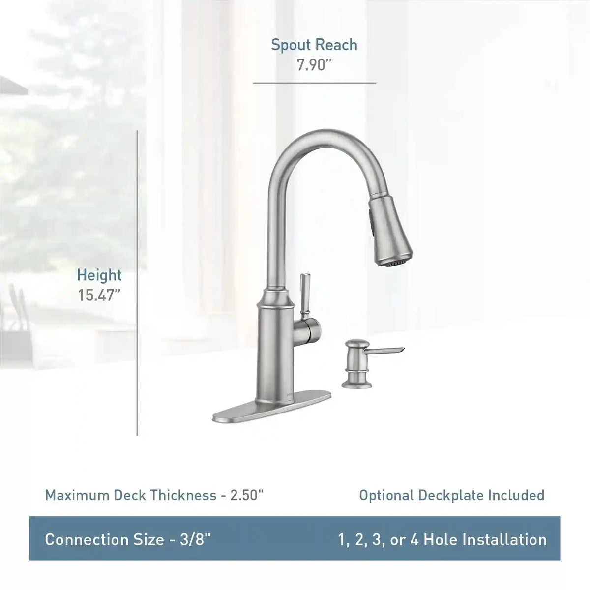 Zabelle One-Handle Pulldown Kitchen Faucet