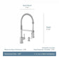 Indi Pre-Rinse Spring Kitchen Faucet