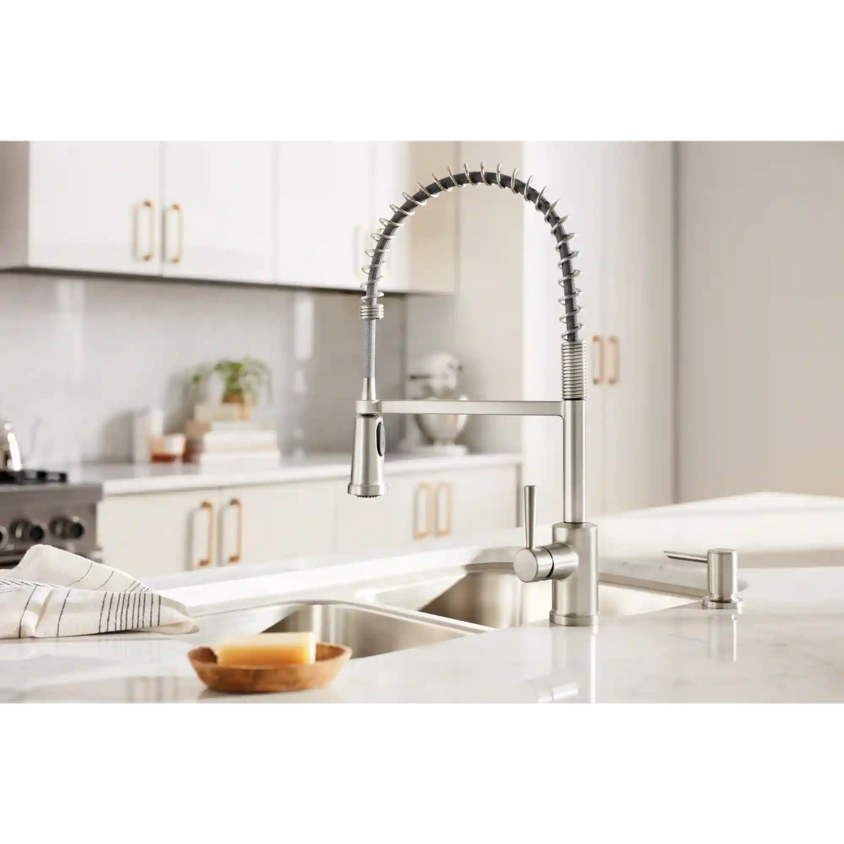 Indi Pre-Rinse Spring Kitchen Faucet
