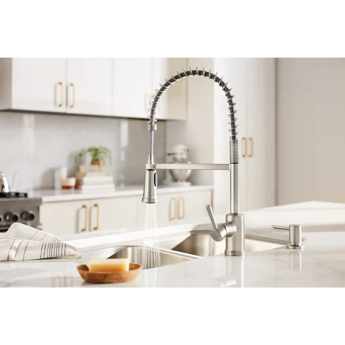 Indi Pre-Rinse Spring Kitchen Faucet