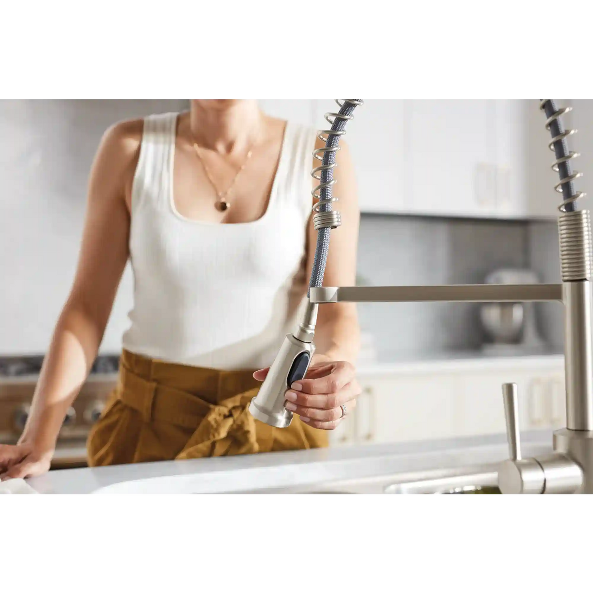 Indi Pre-Rinse Spring Kitchen Faucet