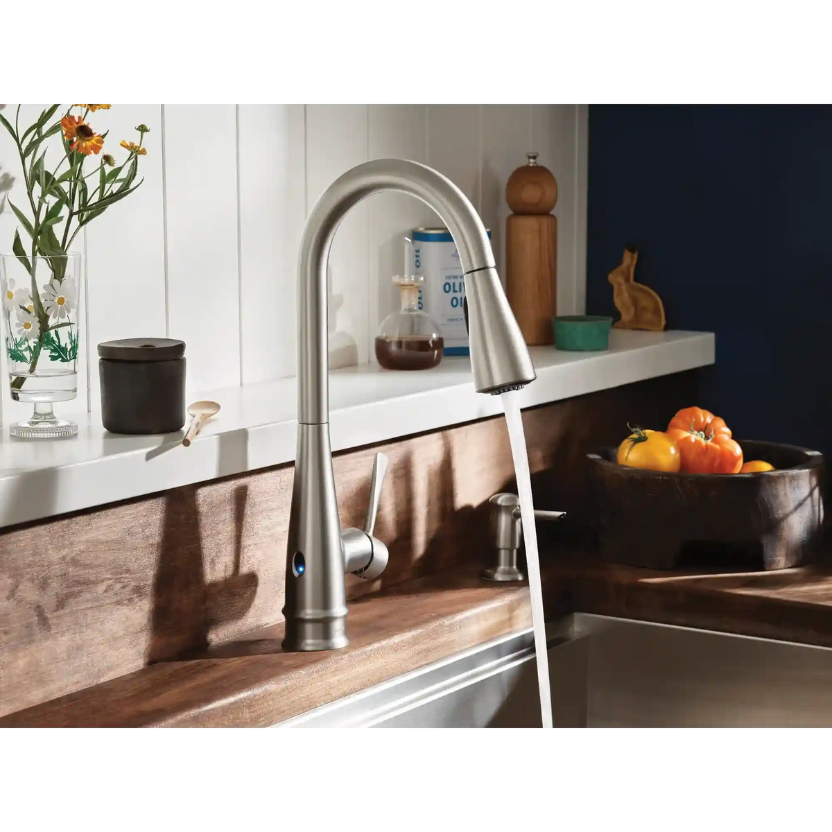 Birchfield One-Handle High Arc Pulldown Kitchen Faucet