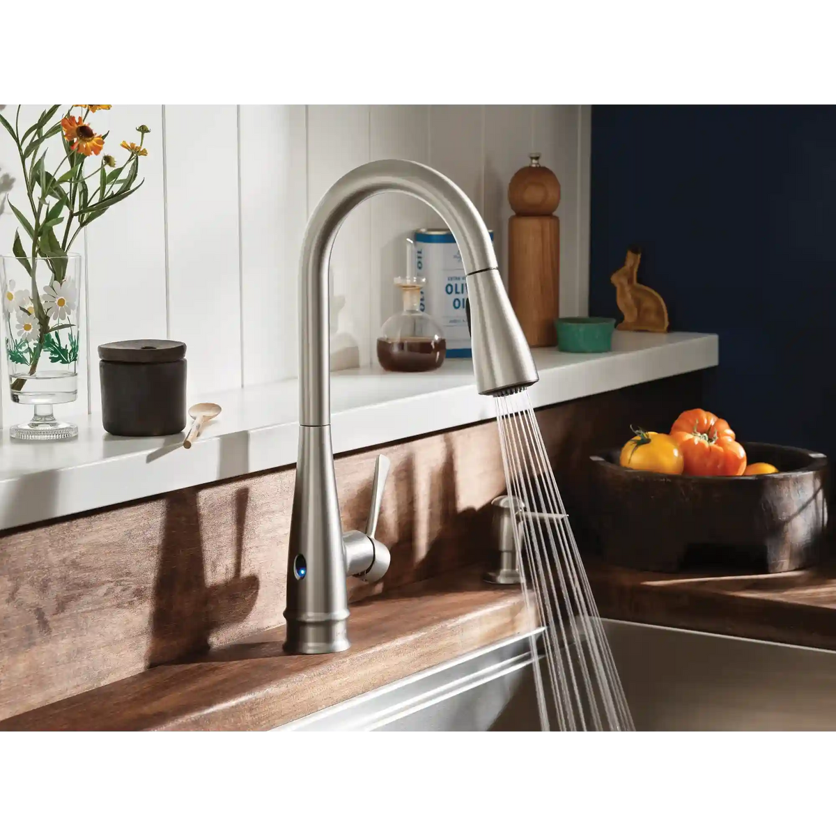 Birchfield One-Handle High Arc Pulldown Kitchen Faucet