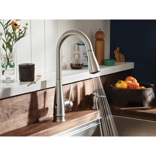 Birchfield One-Handle High Arc Pulldown Kitchen Faucet