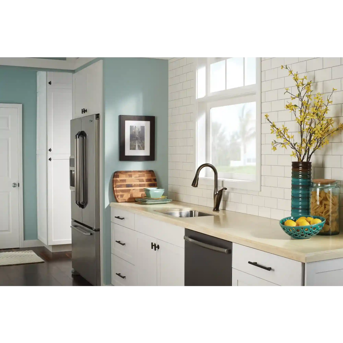 Benton One-Handle High Arc Pulldown Kitchen Faucet