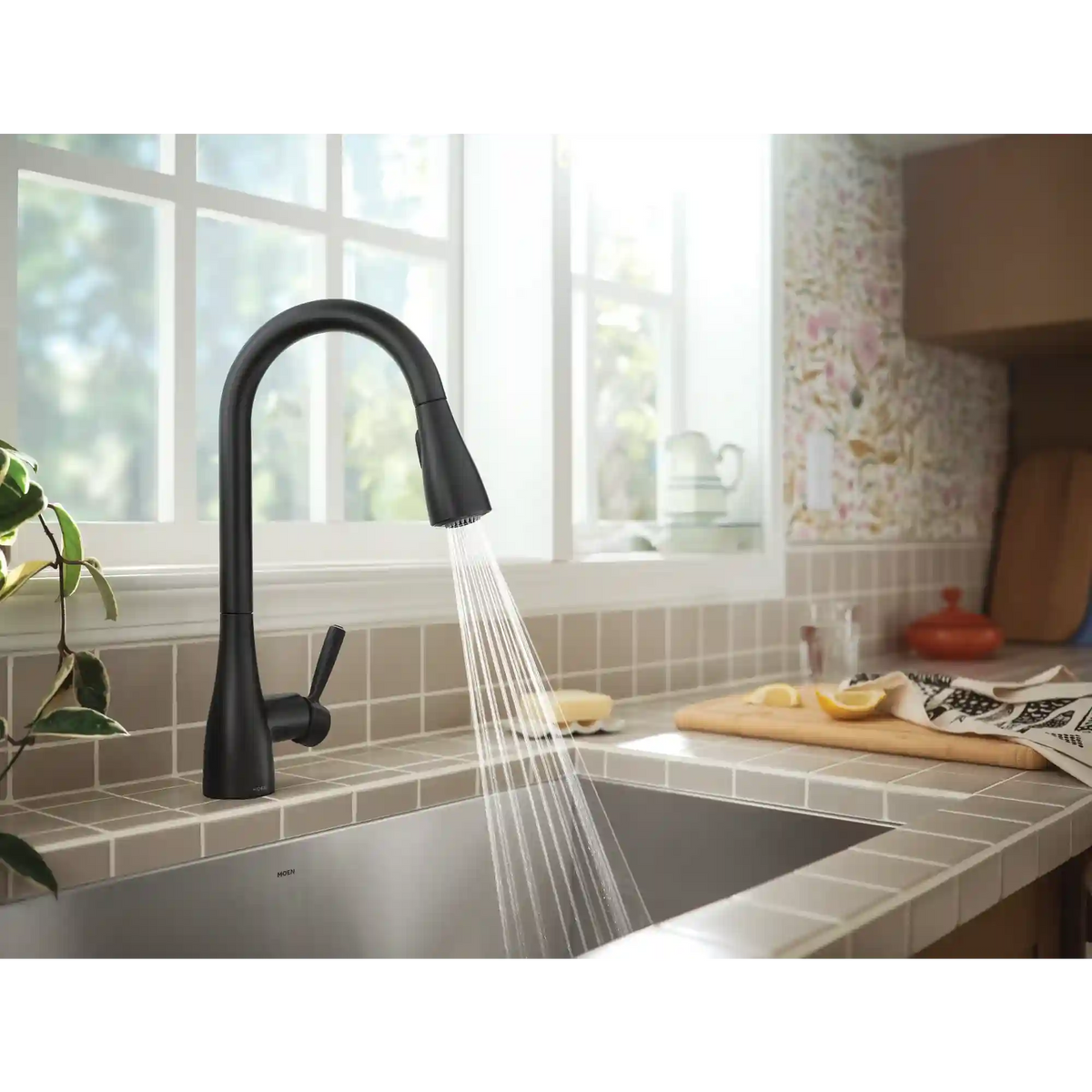 Doherty One-Handle High Arc Pulldown Kitchen Faucet