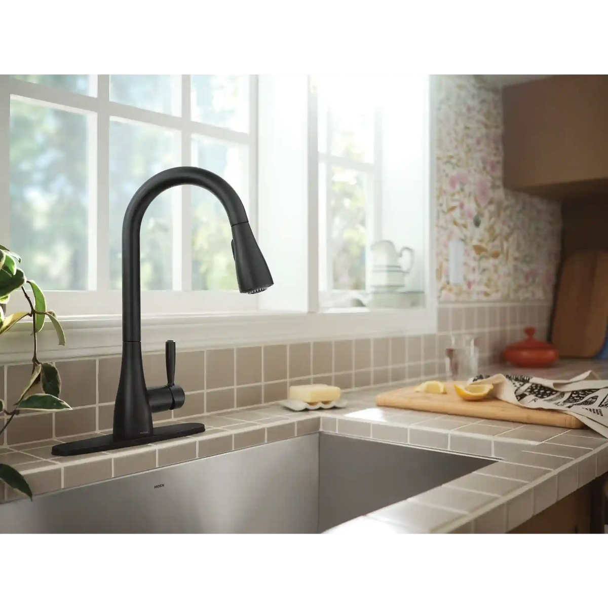 Doherty One-Handle High Arc Pulldown Kitchen Faucet