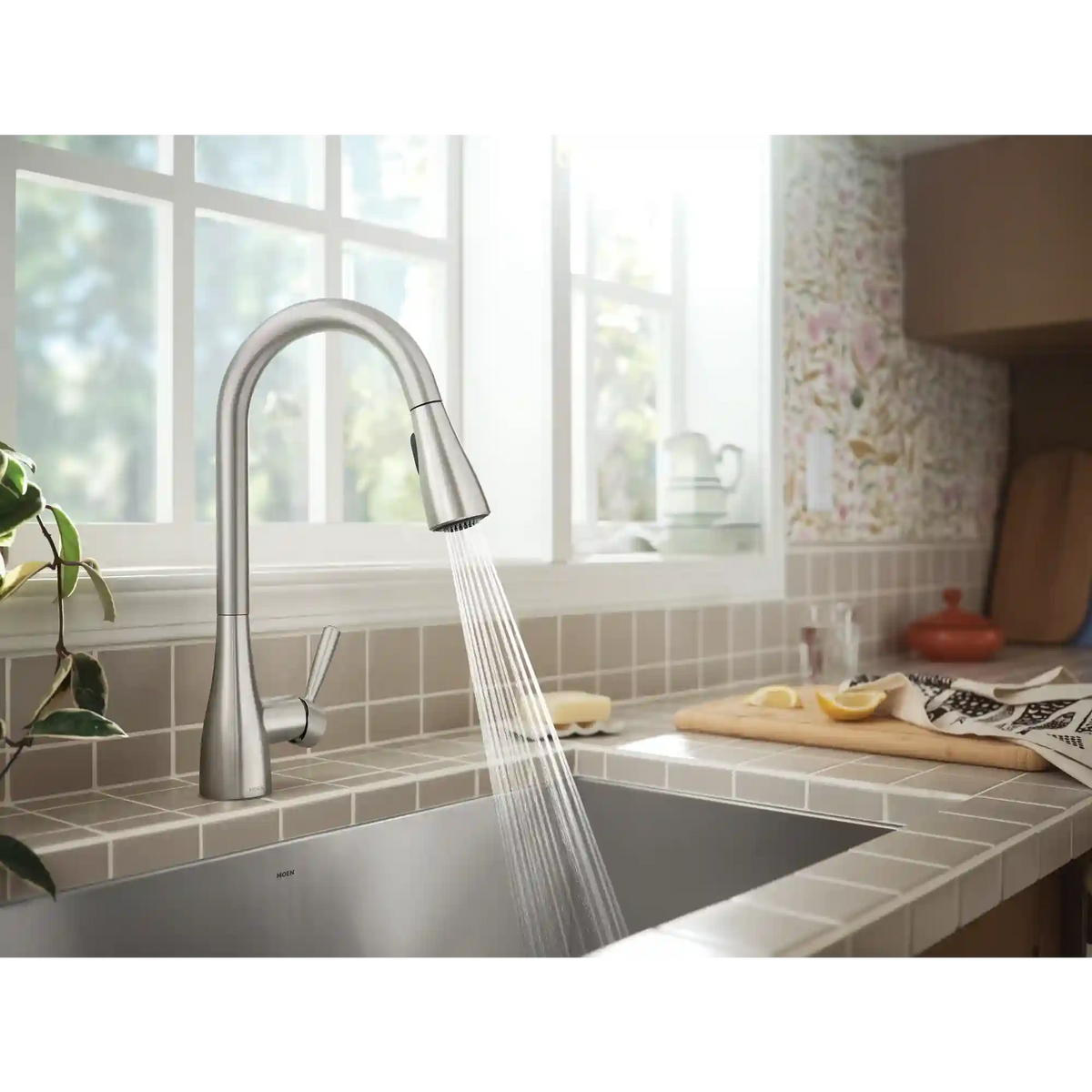 Doherty One-Handle High Arc Pulldown Kitchen Faucet