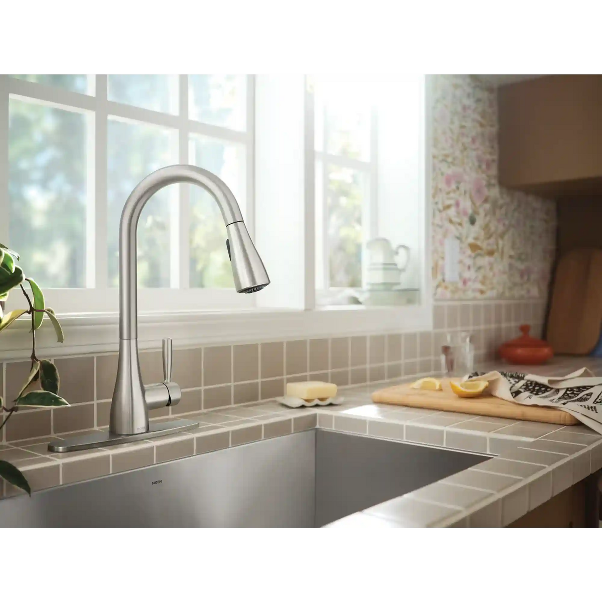 Doherty One-Handle High Arc Pulldown Kitchen Faucet
