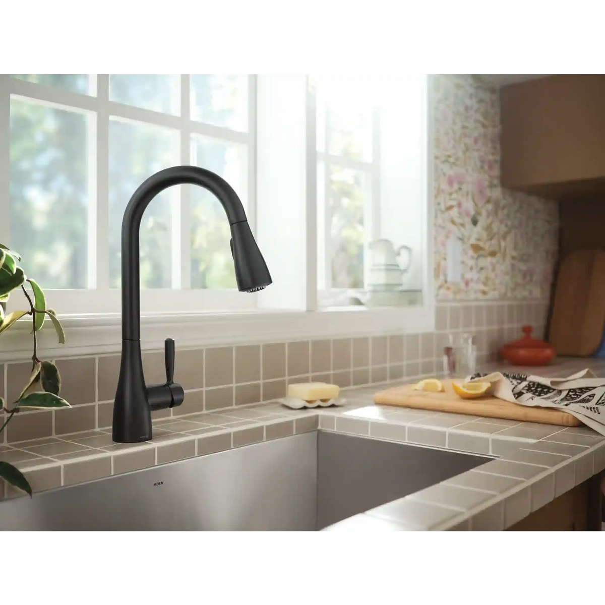 Doherty One-Handle High Arc Pulldown Kitchen Faucet