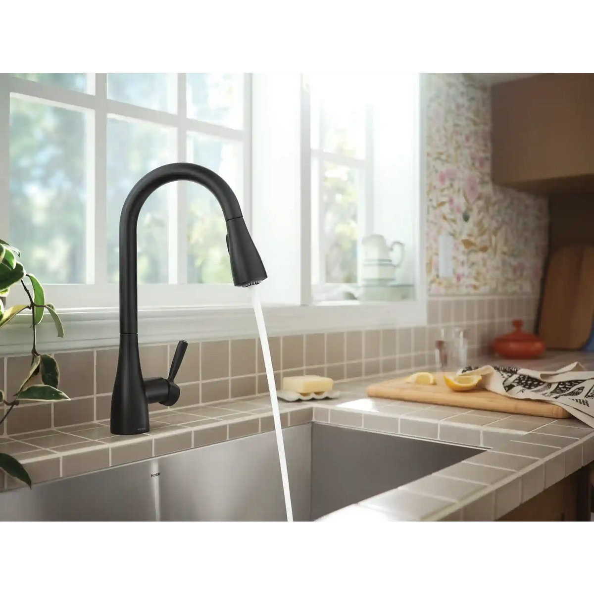 Doherty One-Handle High Arc Pulldown Kitchen Faucet