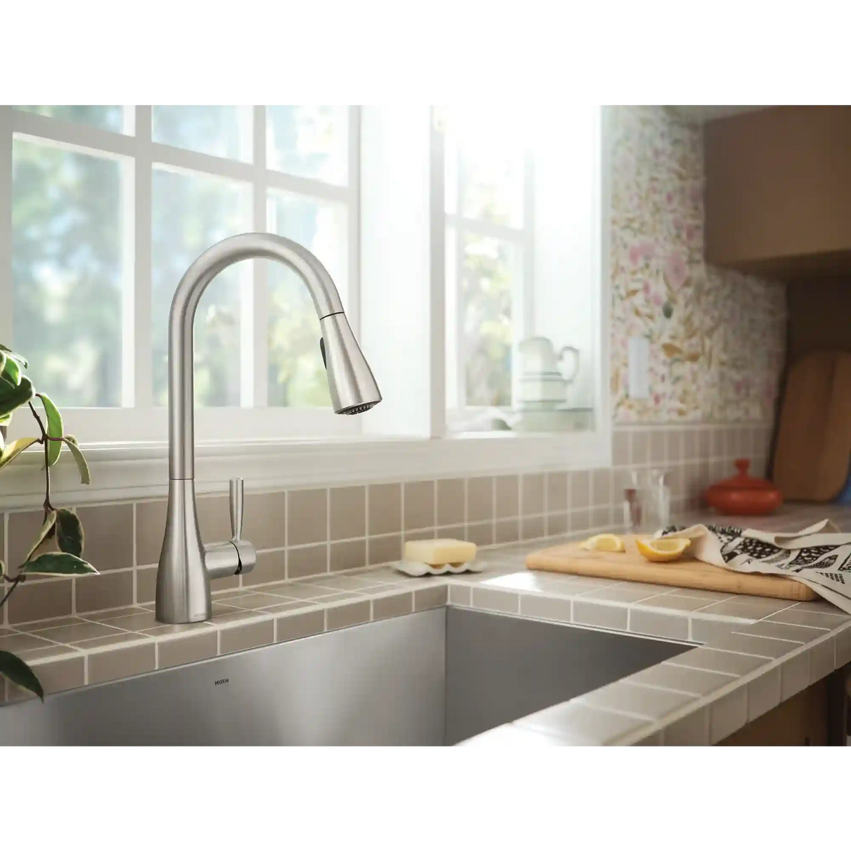 Doherty One-Handle High Arc Pulldown Kitchen Faucet