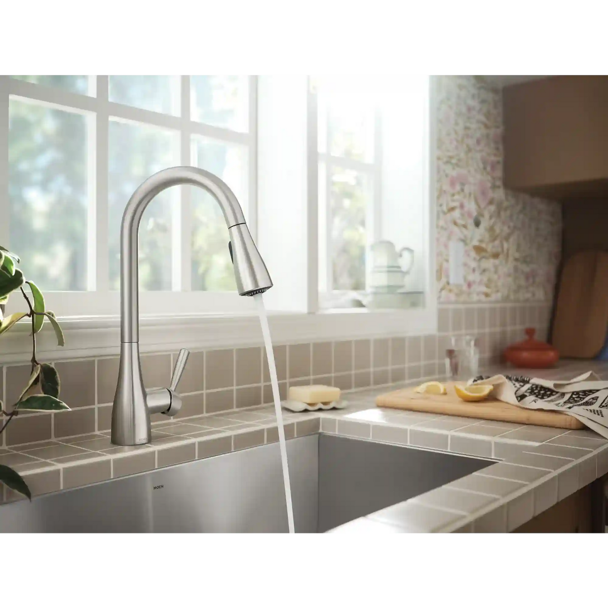 Doherty One-Handle High Arc Pulldown Kitchen Faucet
