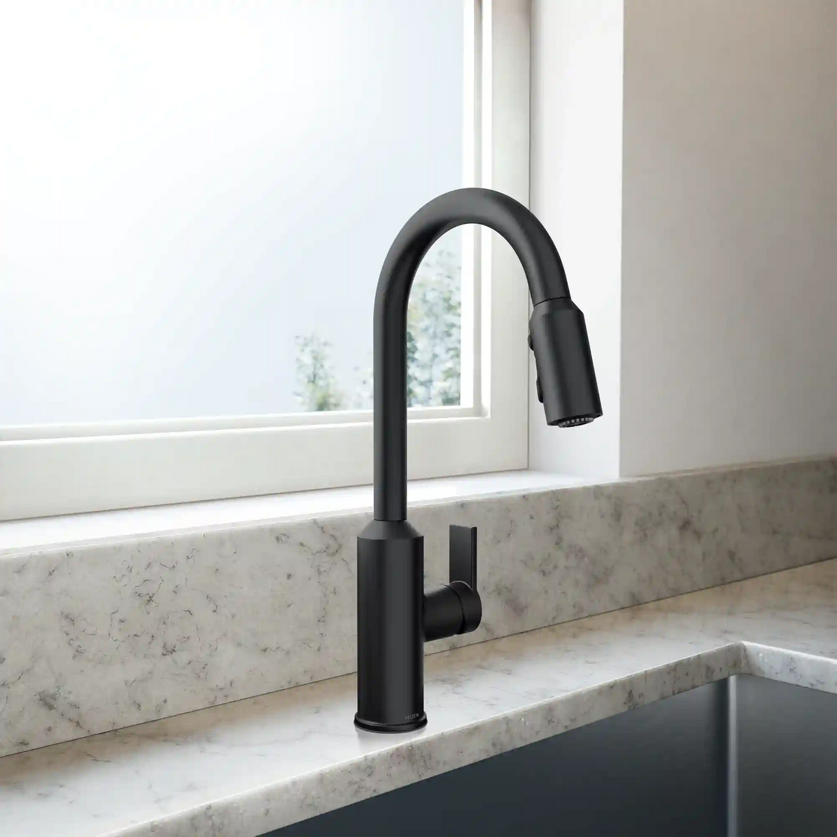 Meena One-Handle High Arc Pulldown Kitchen Faucet
