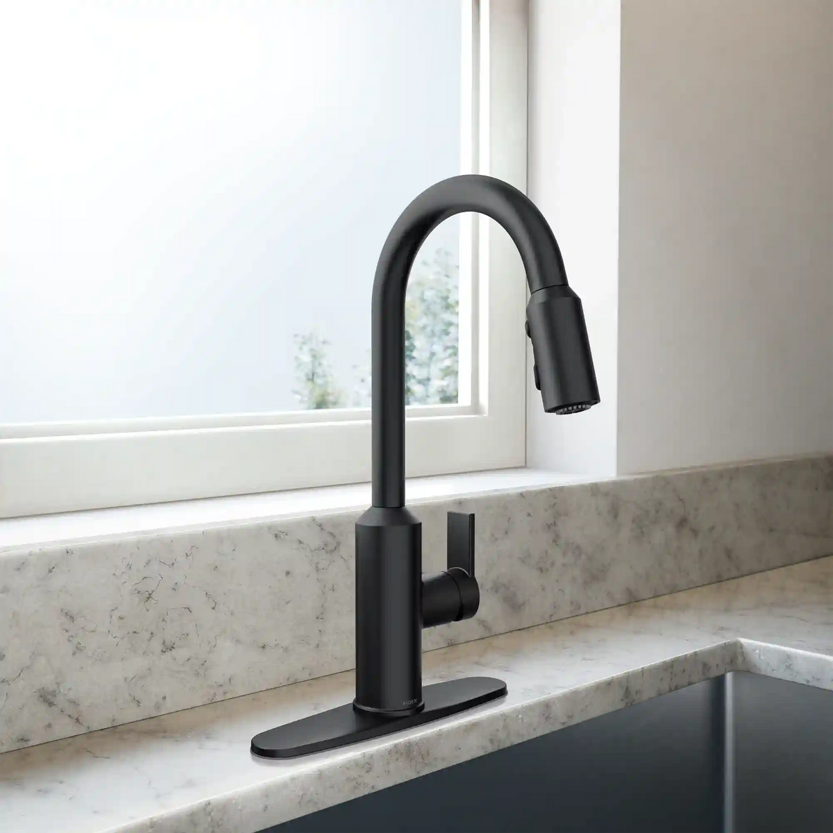 Meena One-Handle High Arc Pulldown Kitchen Faucet