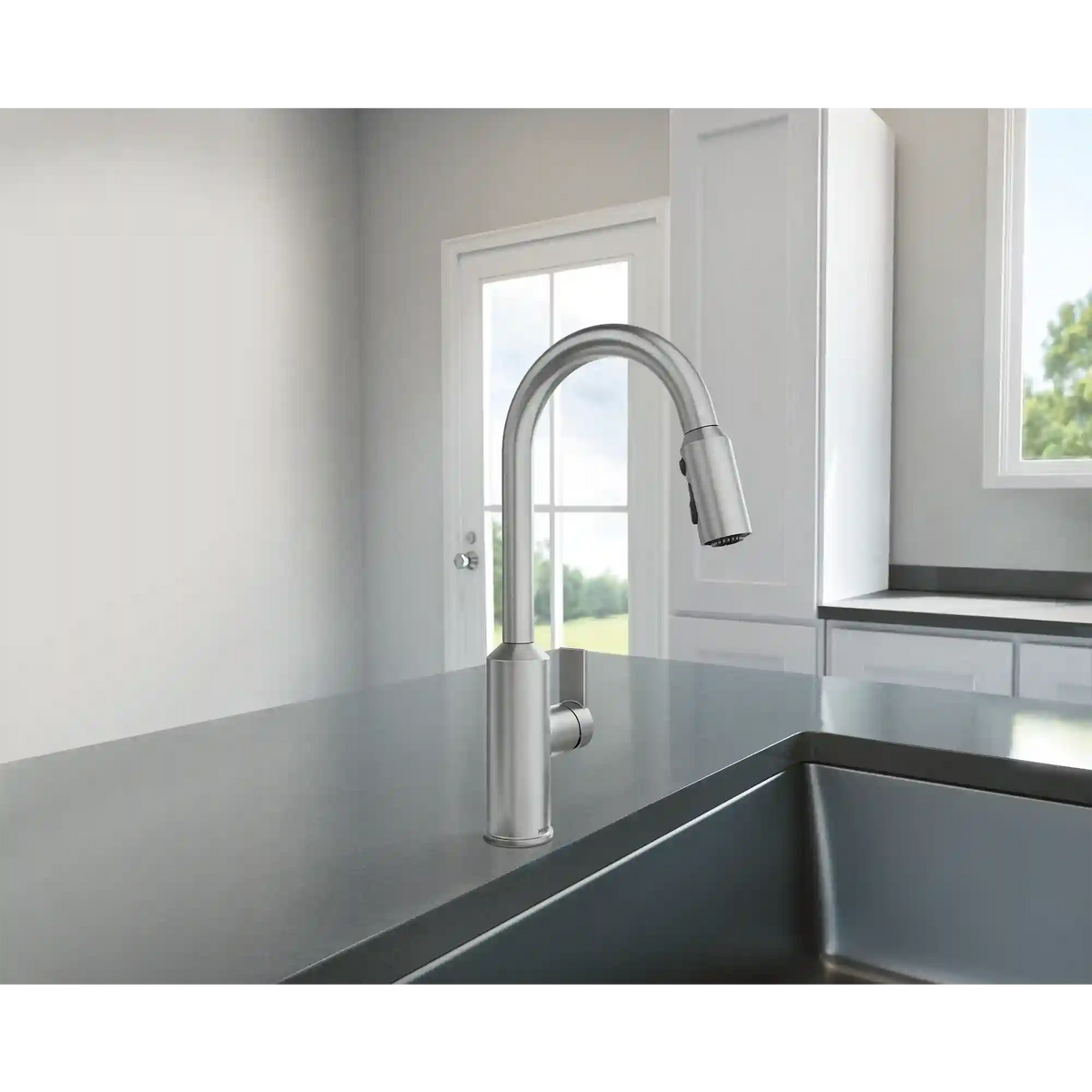 Meena One-Handle High Arc Pulldown Kitchen Faucet