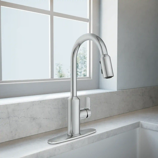 Meena One-Handle High Arc Pulldown Kitchen Faucet